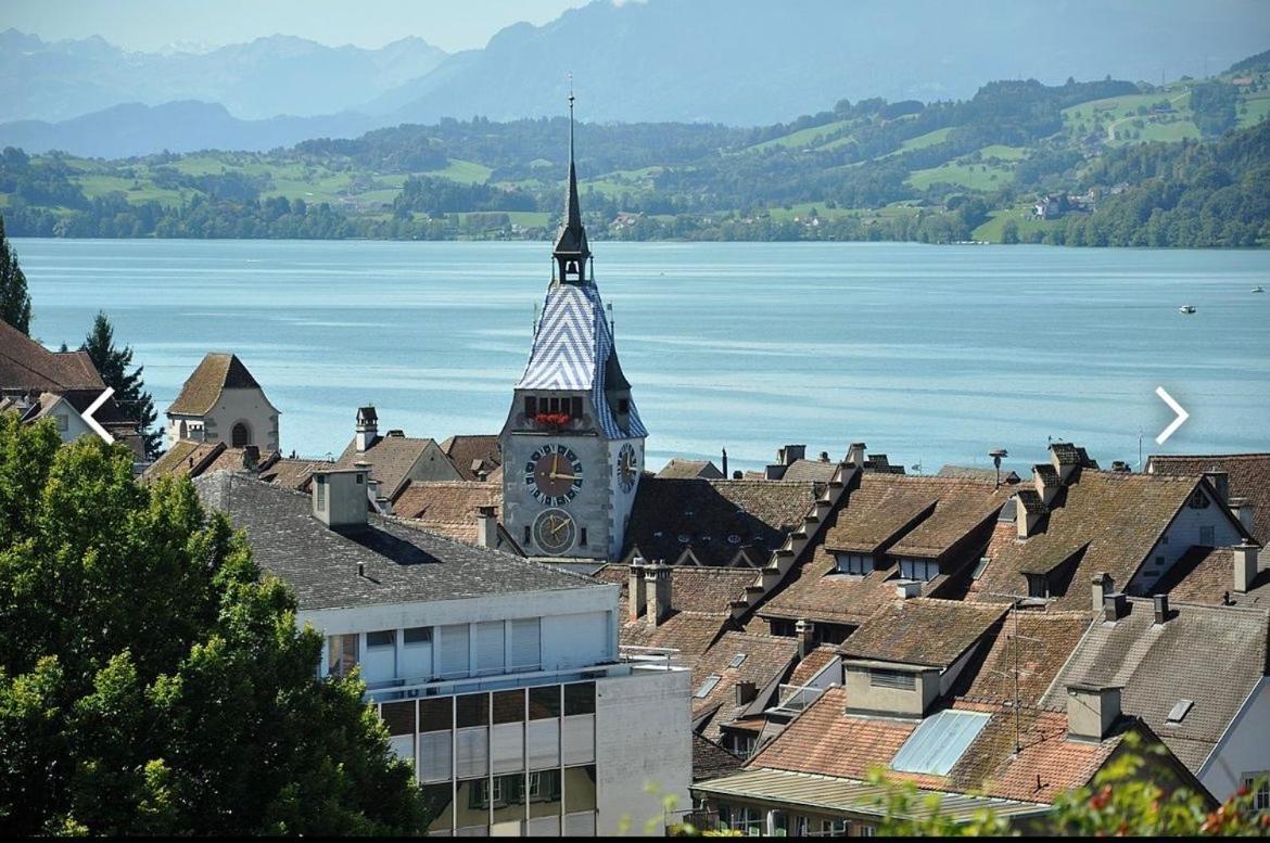 Studio Flat In The Heart Of Zug, Ideal For Solo Travellers Apartment ภายนอก รูปภาพ